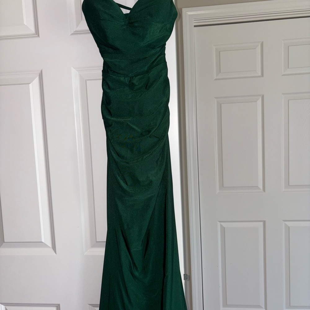 Dark green prom dress - Stacees